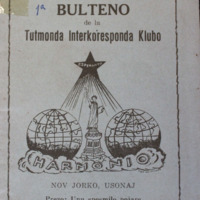 Harmonio: bulteno de la Tutmonda Interkoresponda Klubo (1915; no. 01; Januaro-Marto)