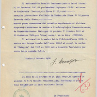 Lettera di Francesco Ramolfo per la nomina a delegito por esperanto-servoj