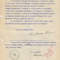 Lettera di Claudio Fiorini per la nomina a delegito  por esperanto-servoj